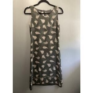 Laura Ashley Sleeveless‎ Green Sheath Dress Size 7